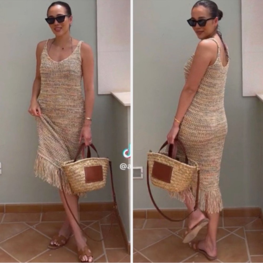ZARA KNIT FLAPPER DRESS